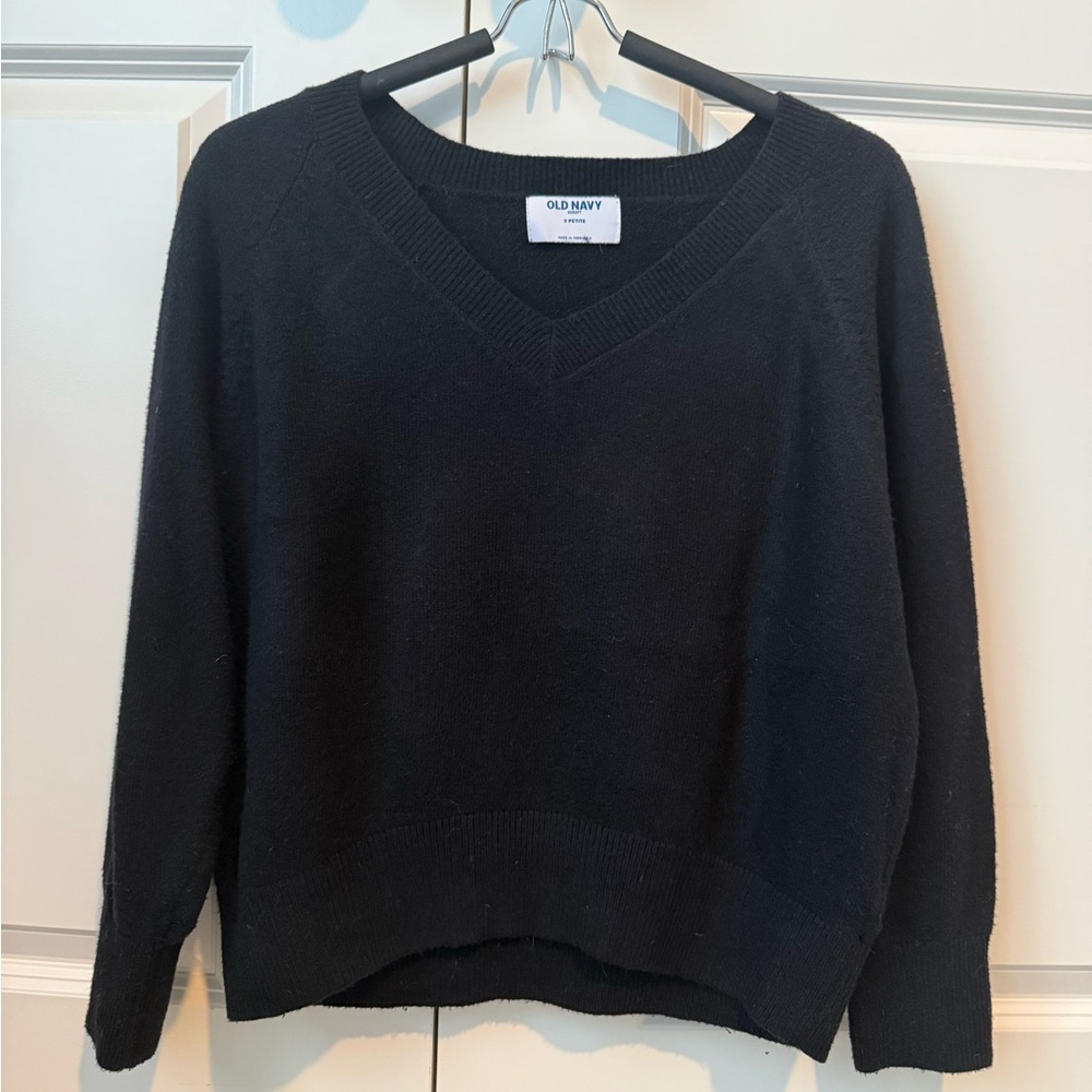 Old Navy SoSoft Women's Black V-neck Sweater